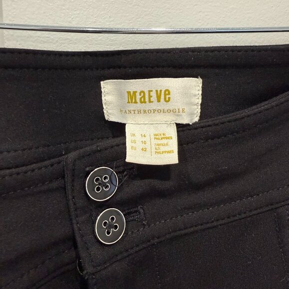 Maeve Slit-Front Flared Ponte Pants - Picture 5 of 6